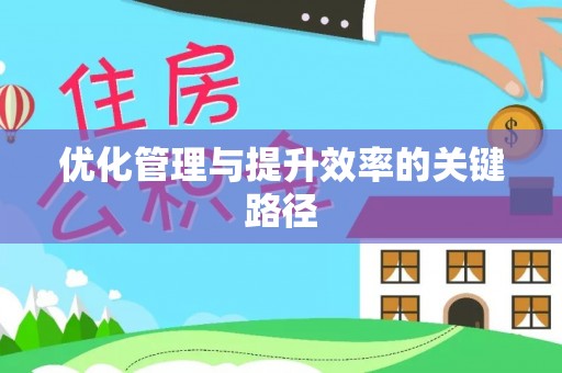 绥化优化管理与提升效率的关键路径