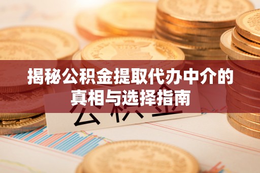 绥化揭秘公积金提取代办中介的真相与选择指南