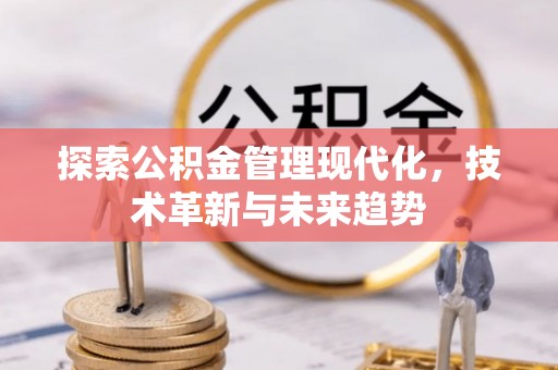 绥化探索公积金管理现代化，技术革新与未来趋势