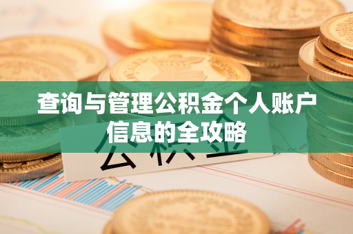 绥化查询与管理公积金个人账户信息的全攻略