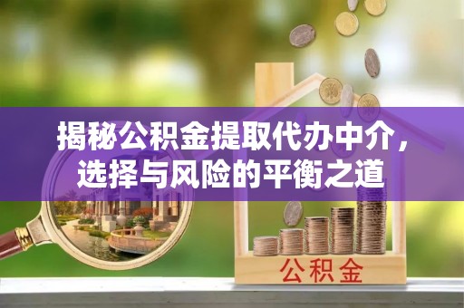 绥化揭秘公积金提取代办中介，选择与风险的平衡之道