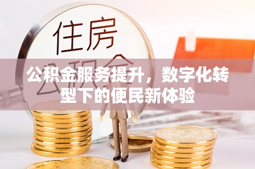 绥化公积金服务提升，数字化转型下的便民新体验