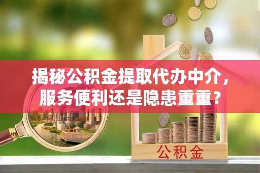 绥化揭秘公积金提取代办中介，服务便利还是隐患重重？
