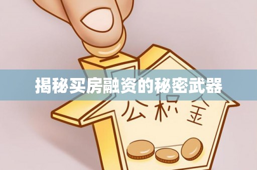 绥化揭秘买房融资的秘密武器